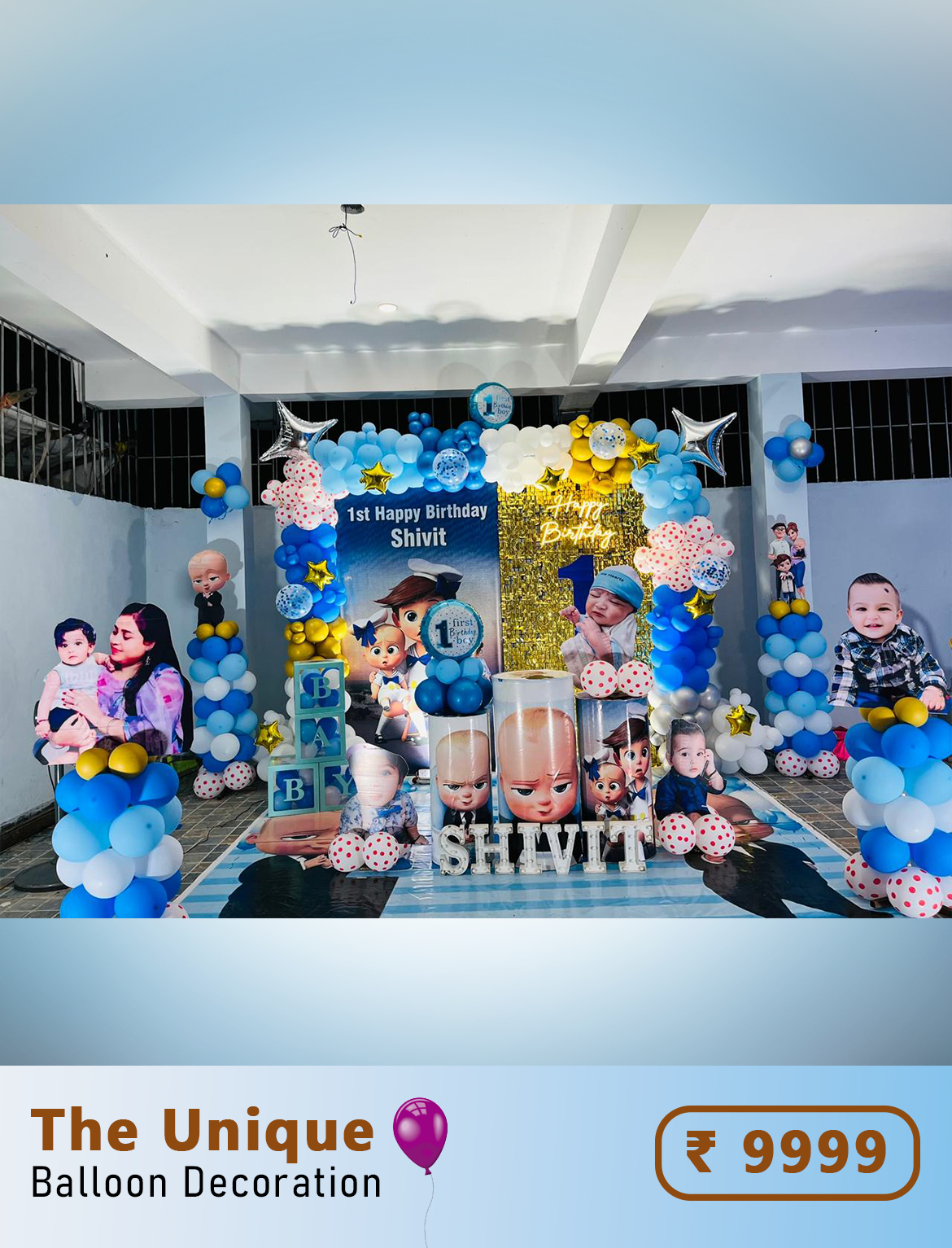 Boss Baby 1st Birthday Setup